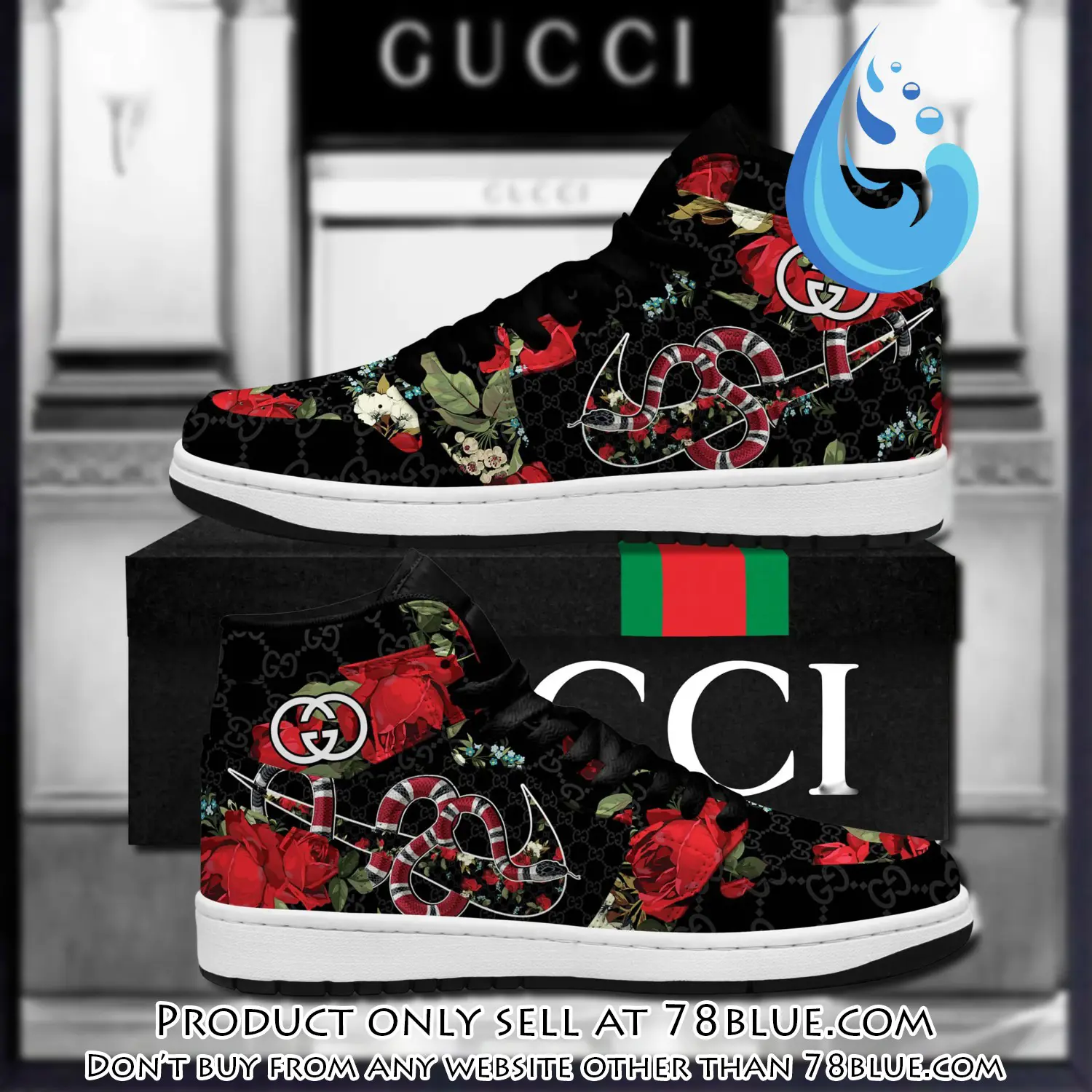 Gucci snake roses luxury brand high air jordan sneaker shoes 78b5118232